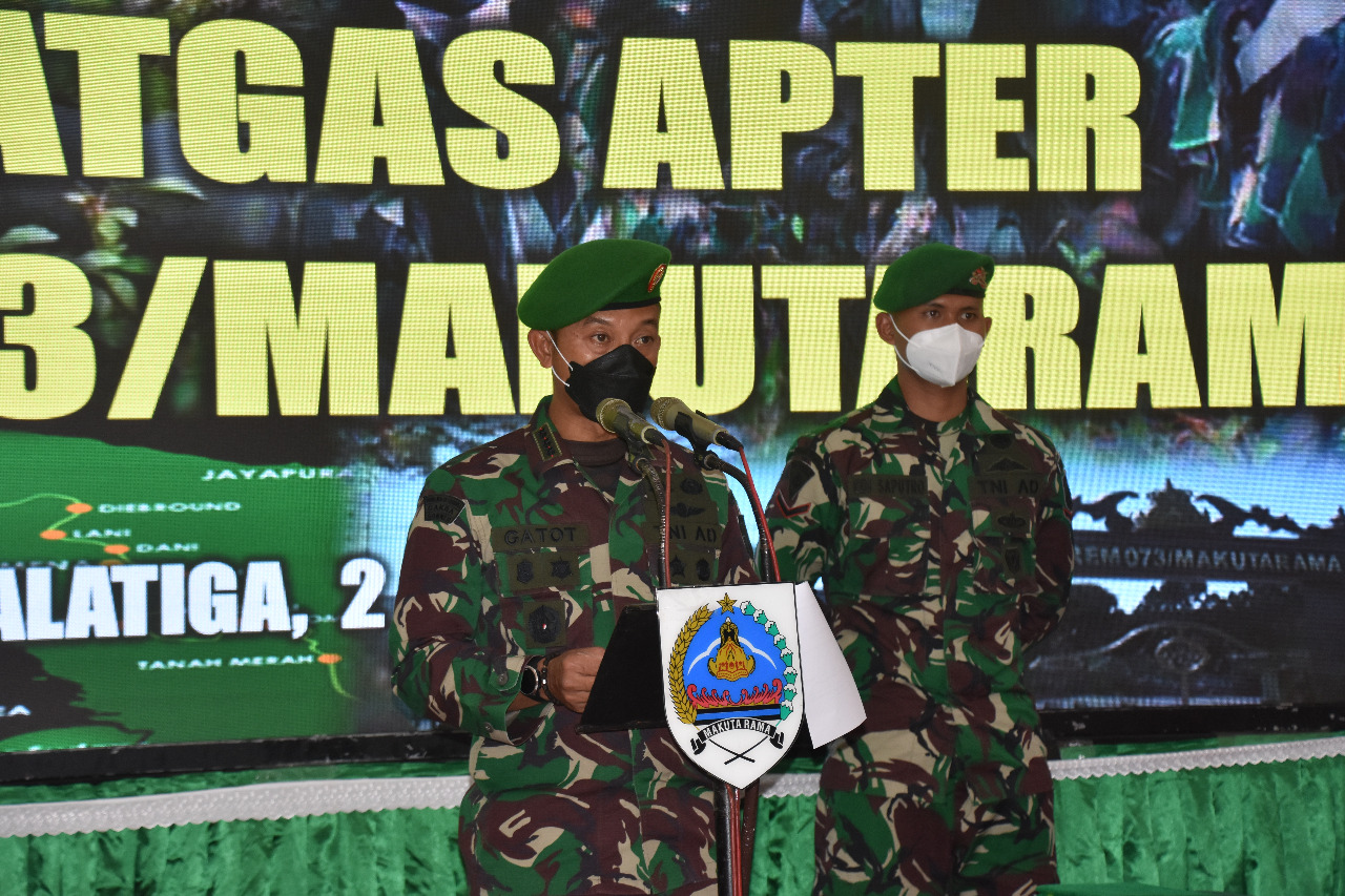 Kolonel Arm Putranto Gatot Sri Handoyo S.Sos., M.M.,  Lepas Anggota Penugasan Satuan Teritorial